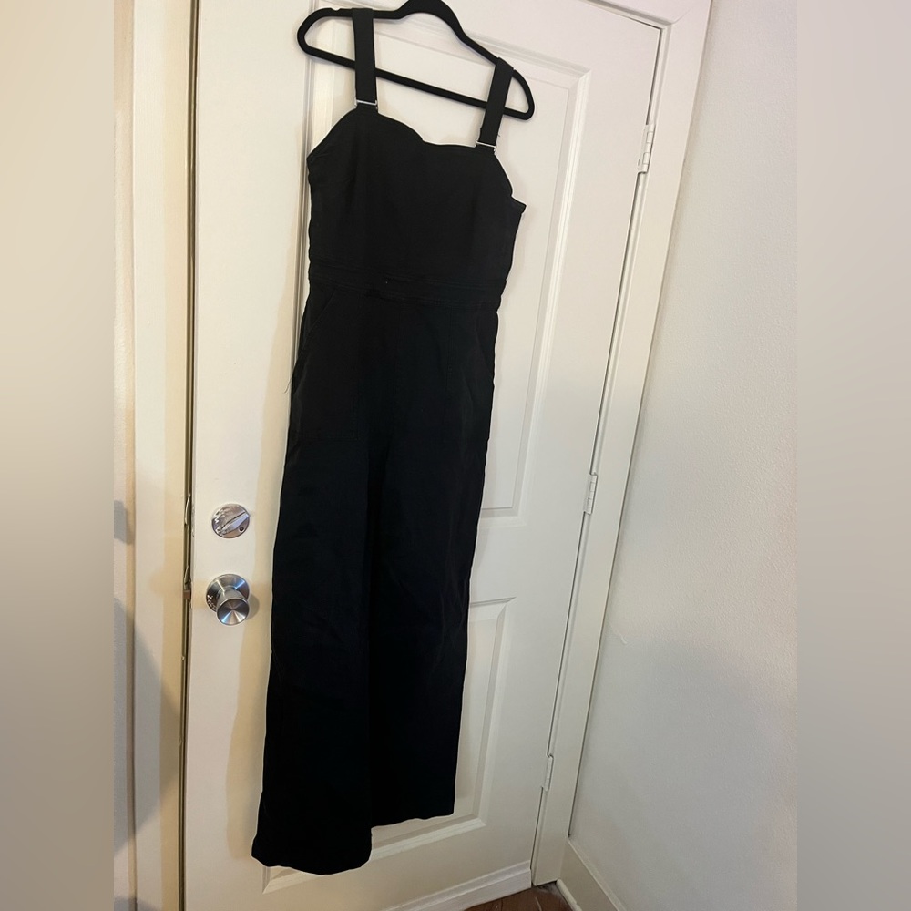 Black overalls